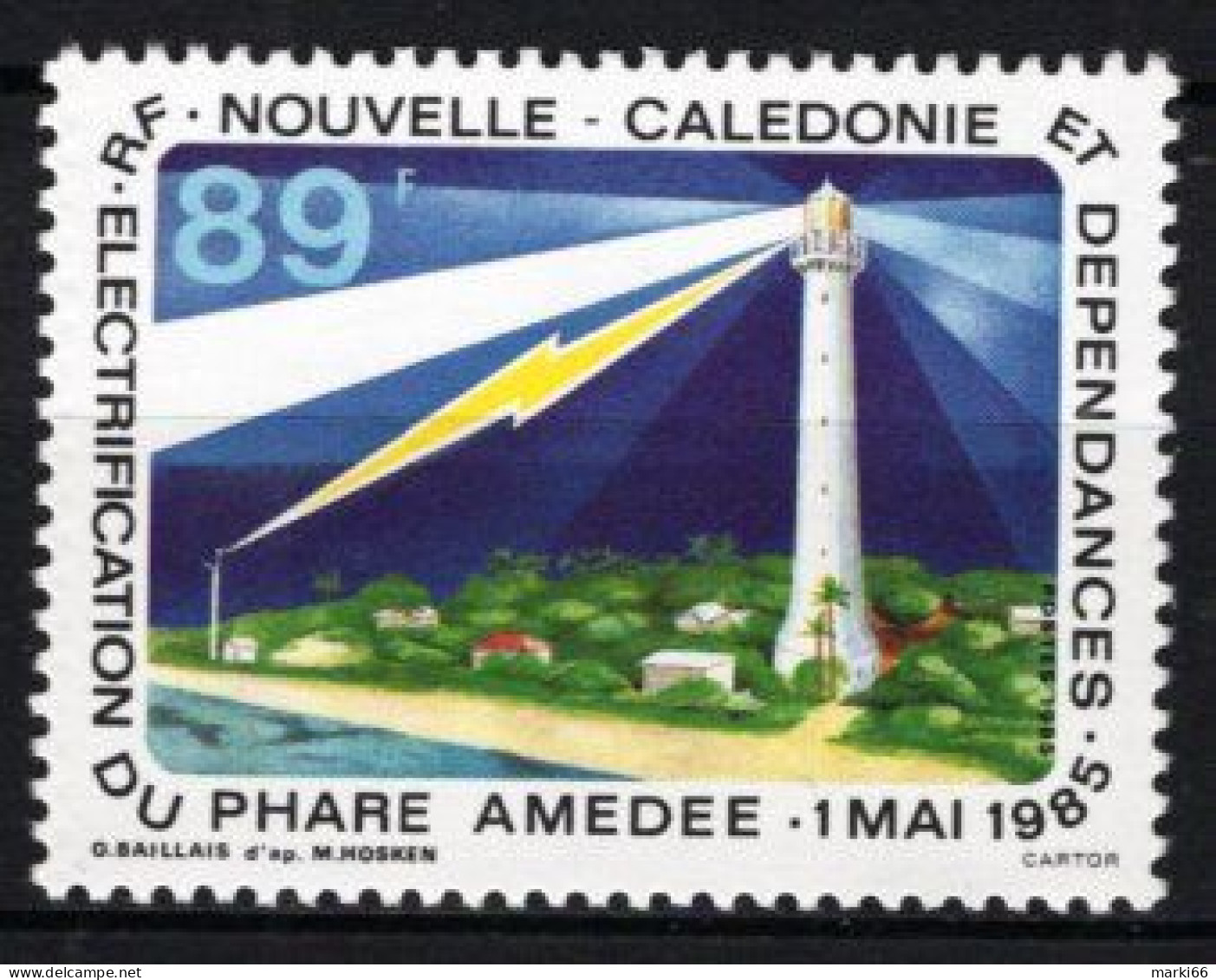 New Caledonia - 1985 - Electrification Amedee Lighthouse In 1985 - Mint Stamp - Neufs