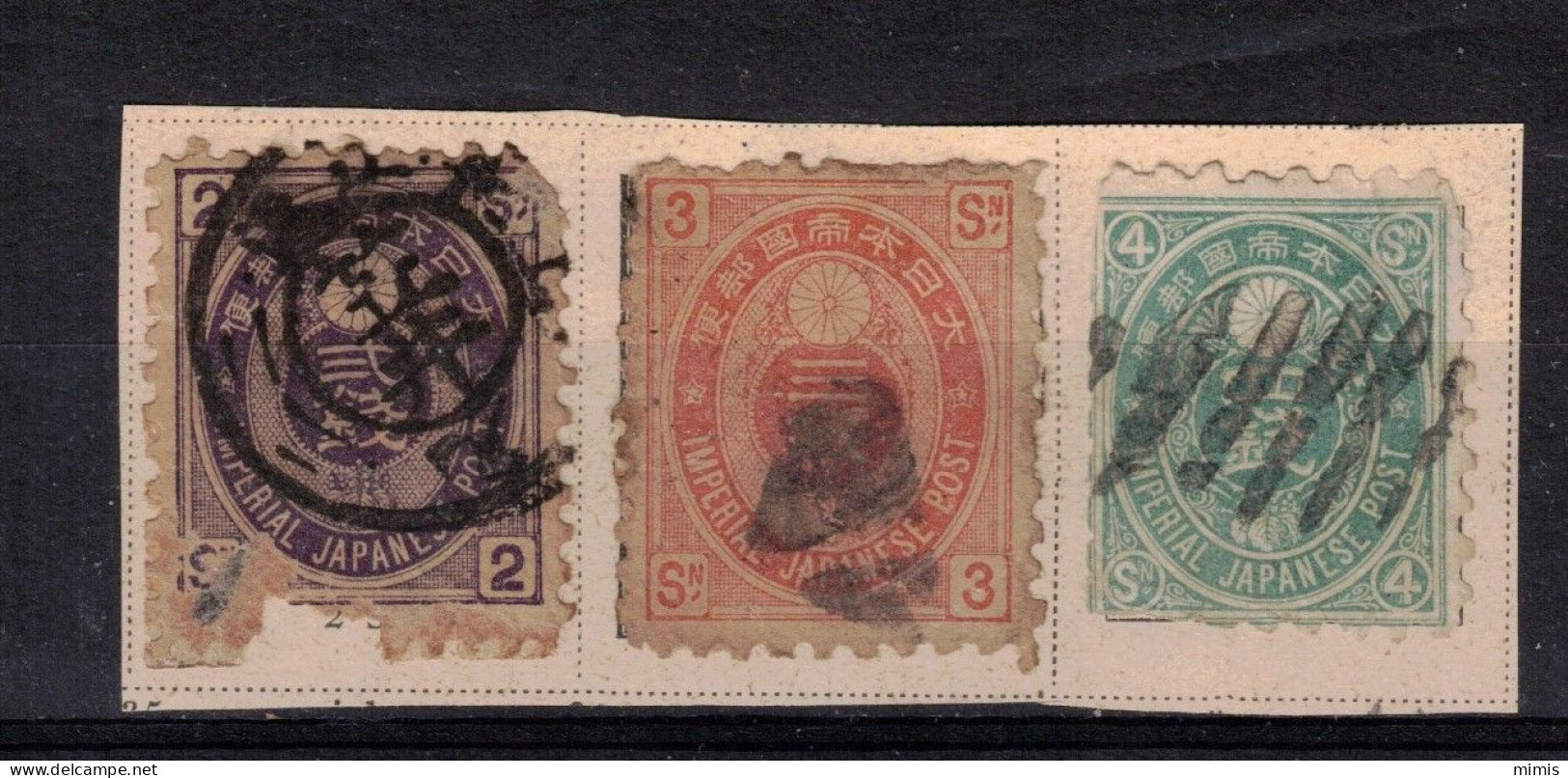 JAPON             1879    N° 62 (abimé) - 64 - 50 Oblitérés - Used Stamps