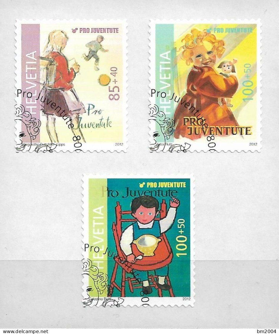 2012 Schweiz   Mi. 2274-6  FD-used   Pro-Juventute-Plakate. - Used Stamps