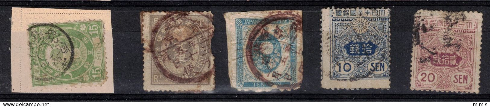 JAPON             1876    N°56-54  124-125 (1913) Oblitérés - Used Stamps