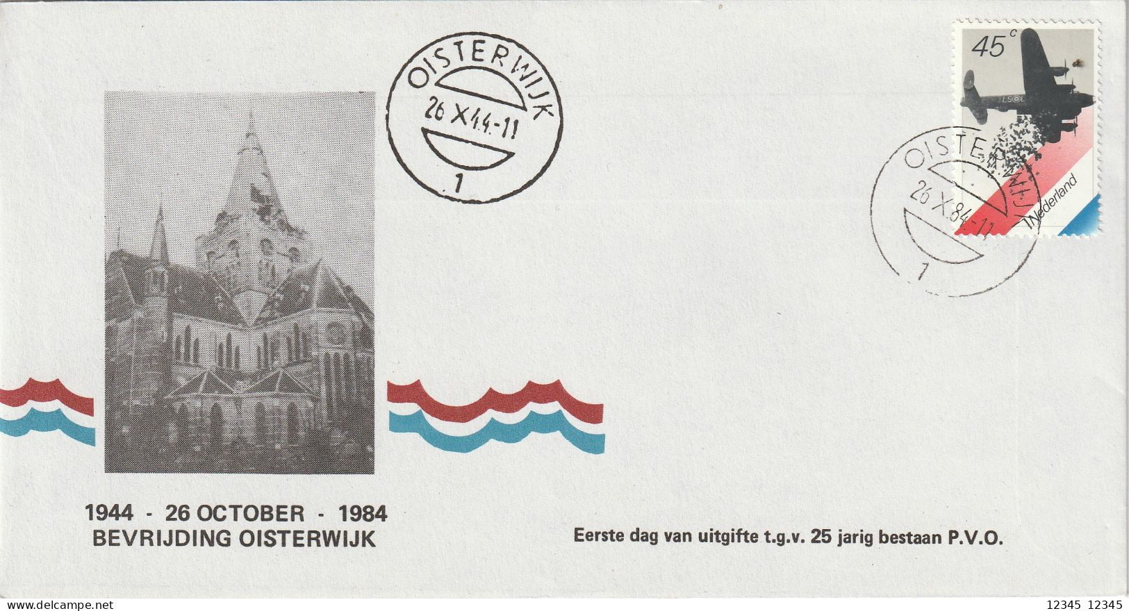Nederland 1984, 1944-1984 Liberation Of Oisterwijk - Storia Postale