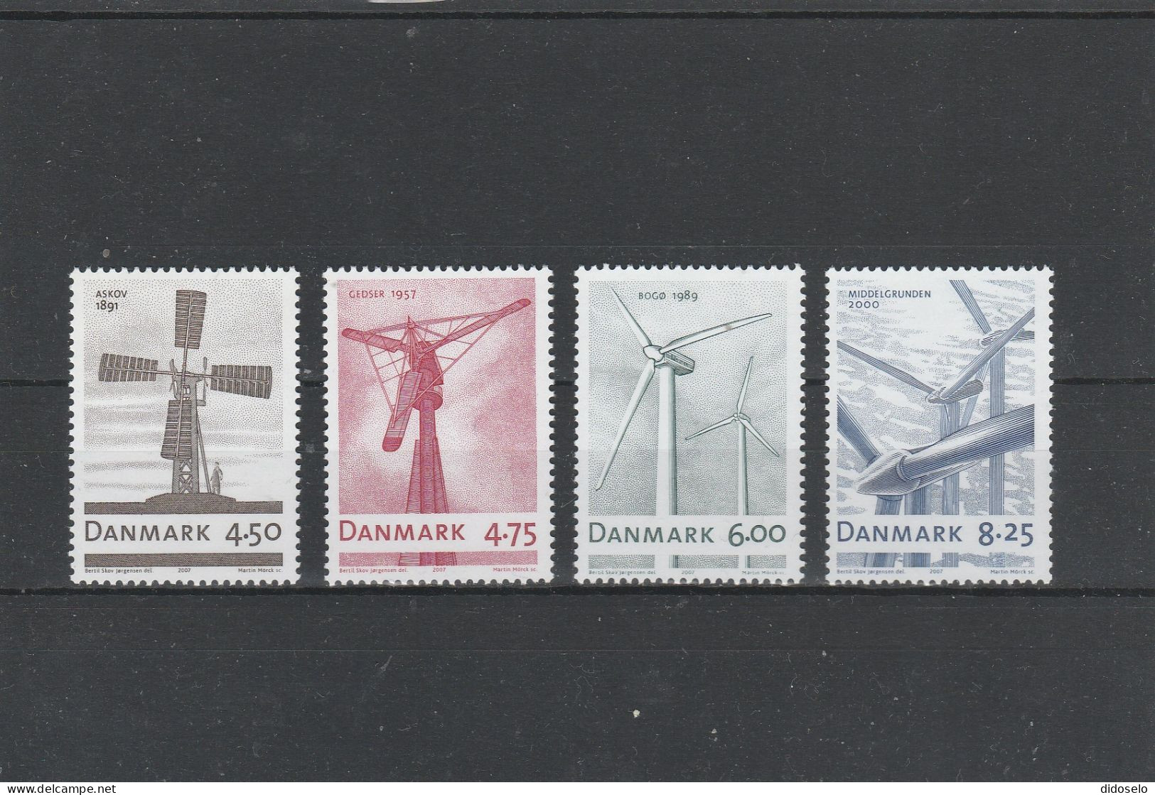 Denmark - 2007 - Windmills / Set MNH(**) - Moulins