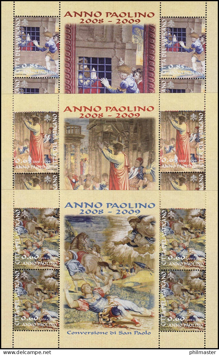 1619-1621 Jahr Des Apostels Paulus 2008 Als Kleinbogen-Satz ** / MNH - Sonstige & Ohne Zuordnung