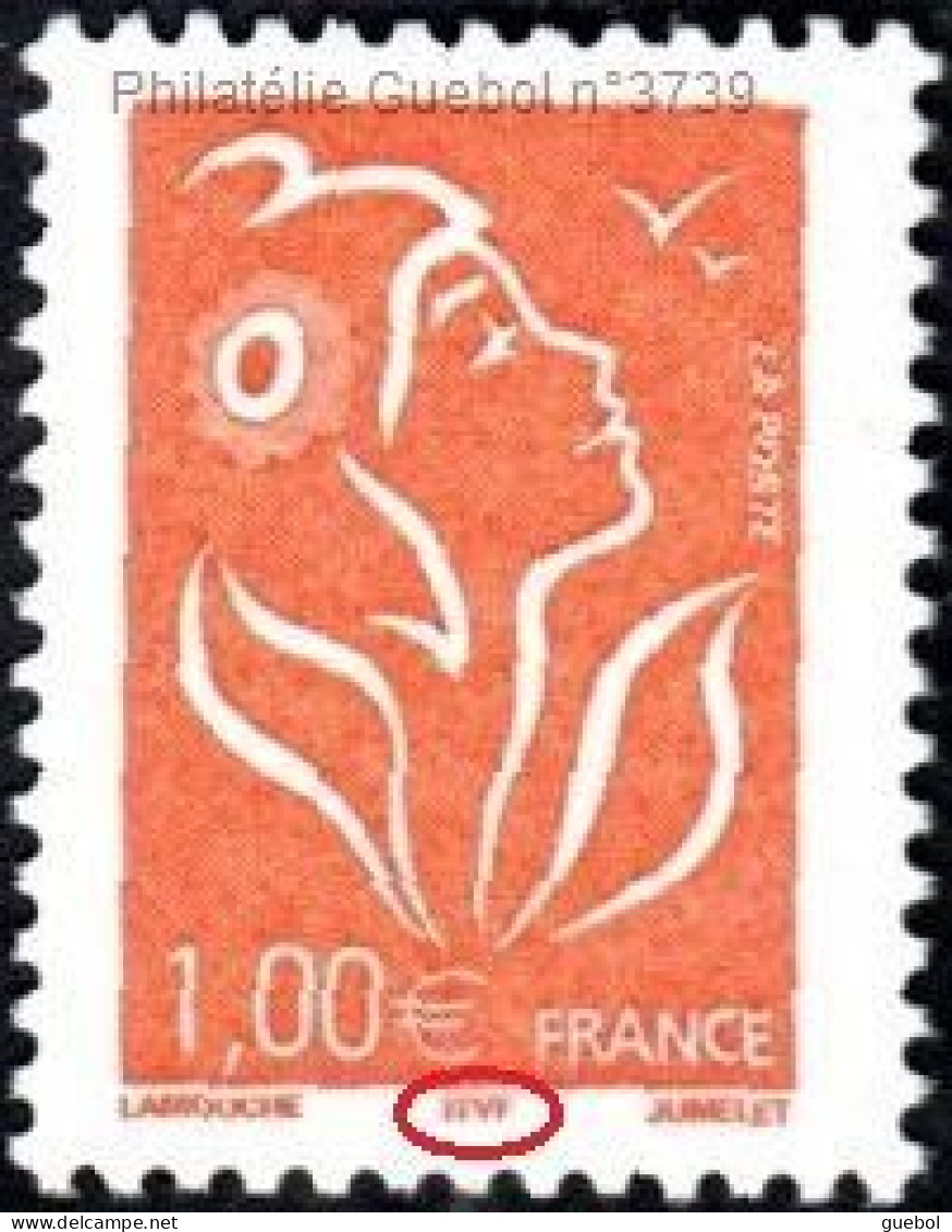 France Marianne De Lamouche N° 3739 ** Le 1.00€ Orange (ITVF) - 2004-2008 Marianne De Lamouche