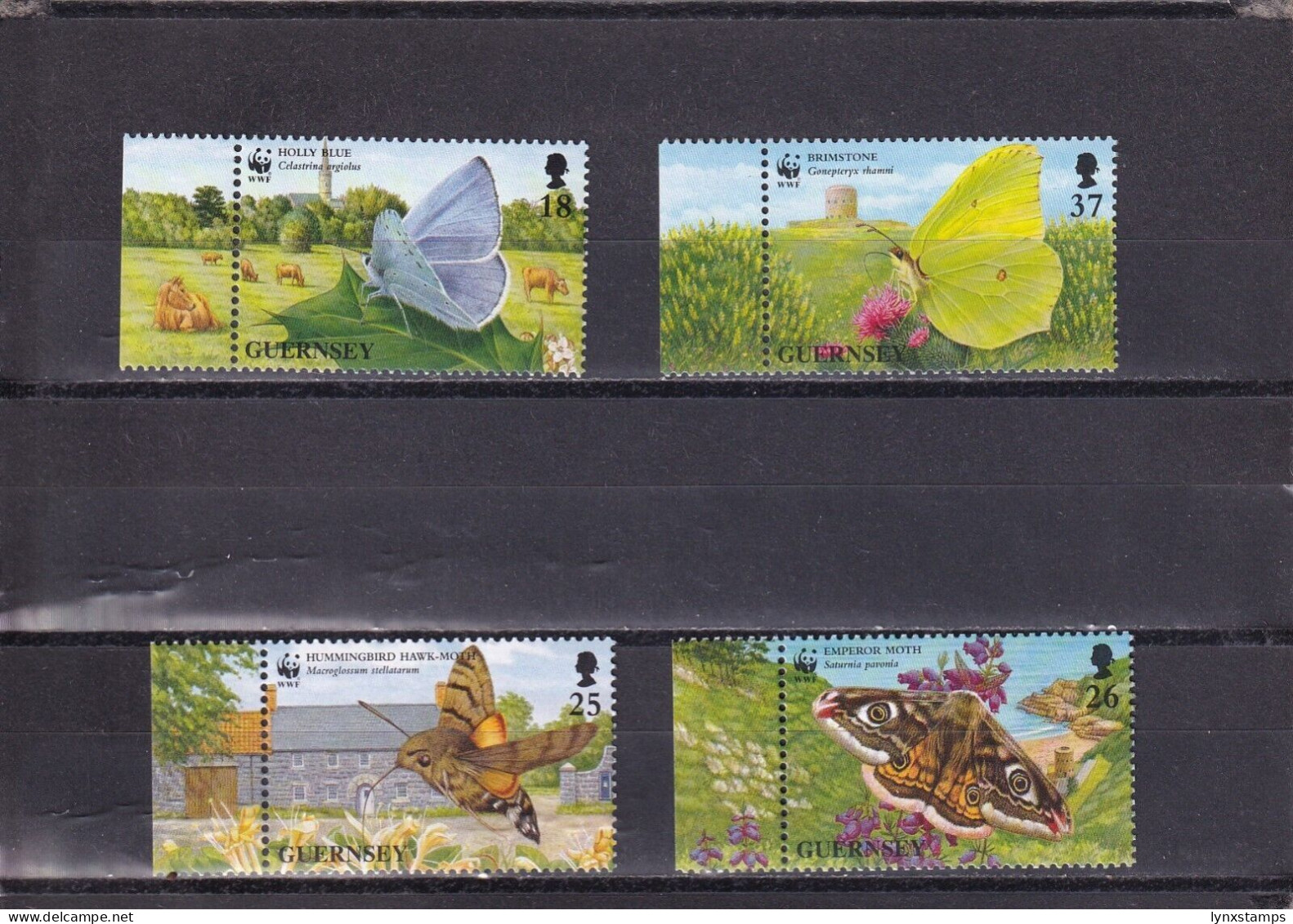 SA04 Great Britain Guernsey 1997 Nature Preservation Butterflies Mint Stamps - Local Issues