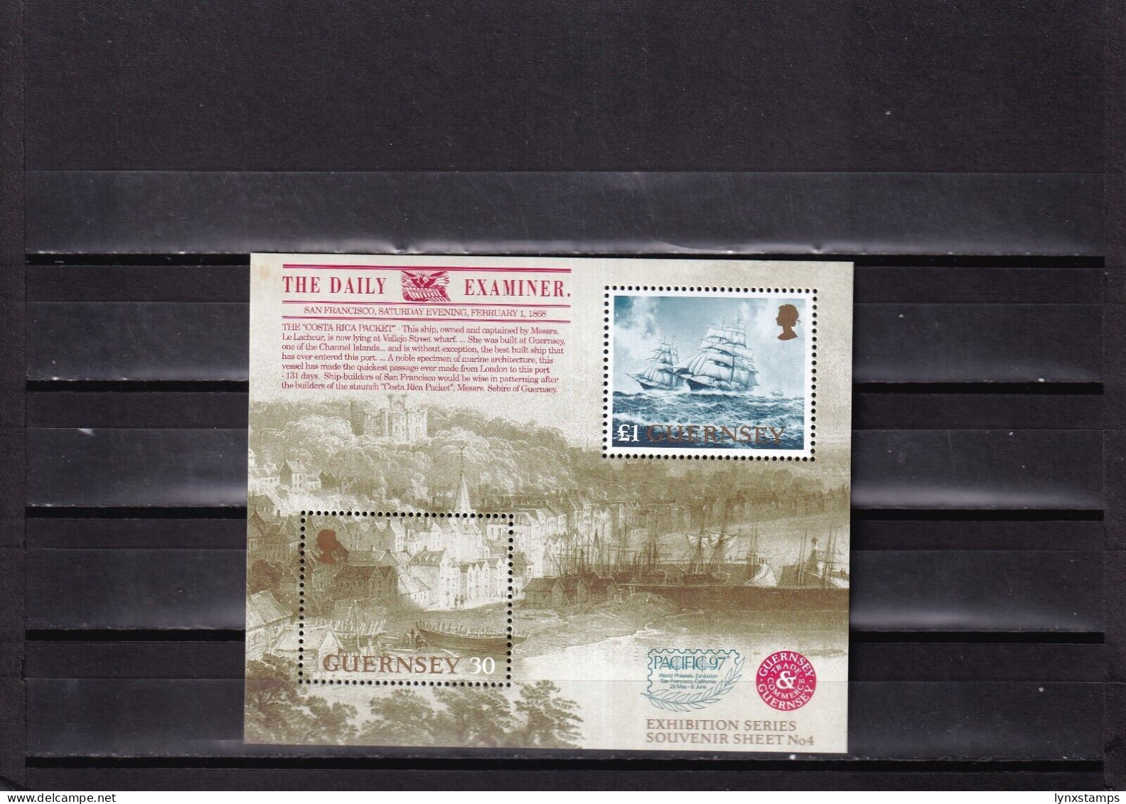 ER04 Guernsey 1997 World Philatelic Exhibition PACIFIC '97, San Francisco MNH - Emisiones Locales