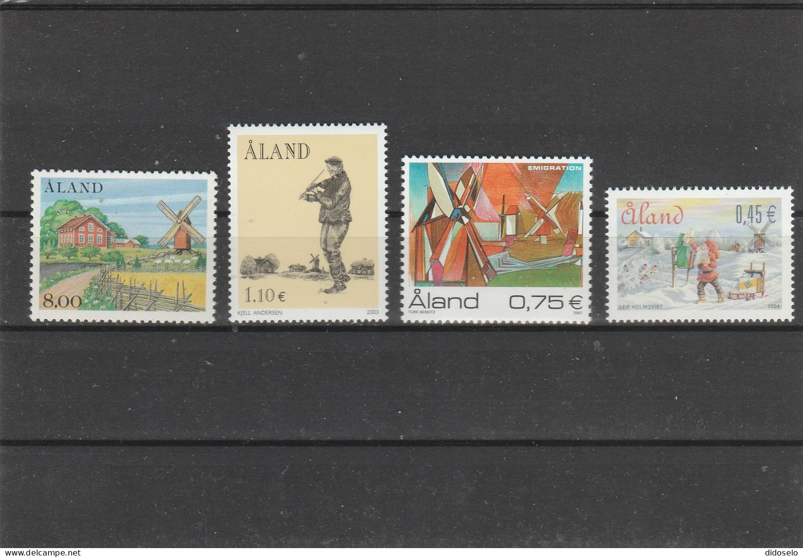 Aland - Lot Of 4 Windmills /  MNH(**) - Moulins