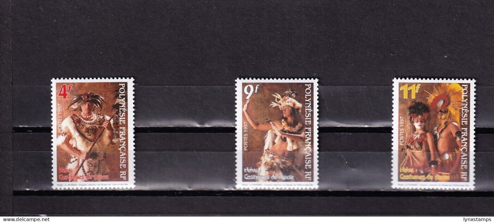 ER04 French Polynesia 1997 Costumes And Dances MNH Stamps - Usados