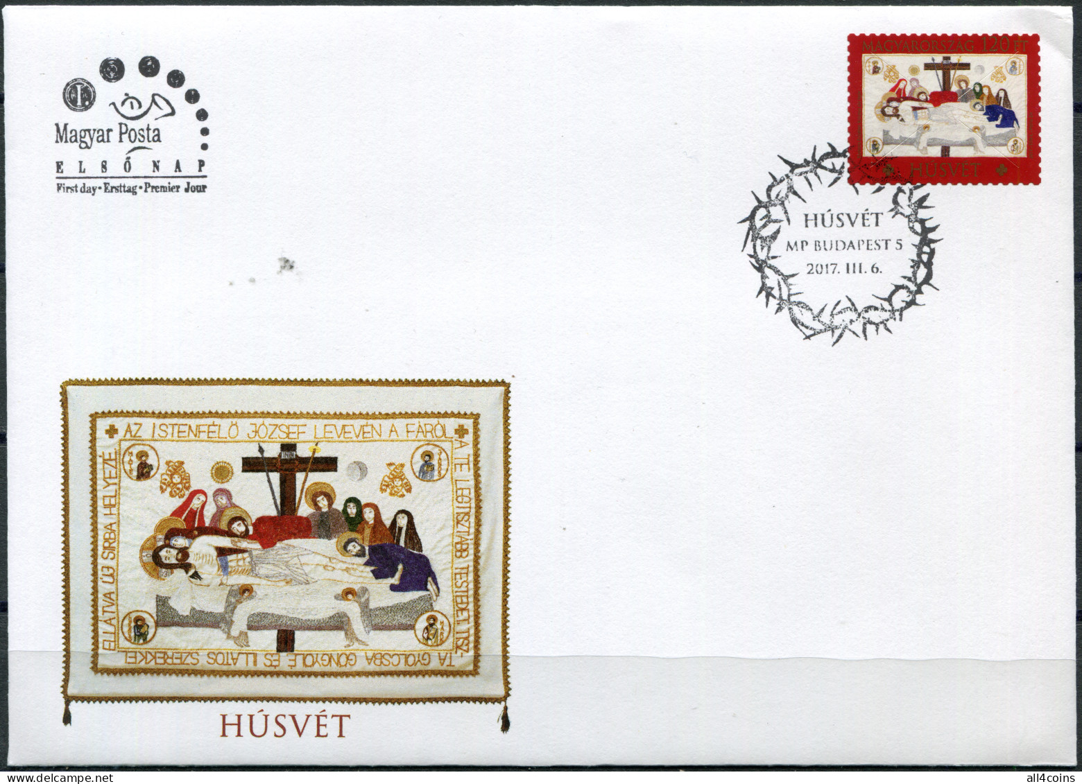 Hungary 2017. Easter (Mint) First Day Cover - Lettres & Documents
