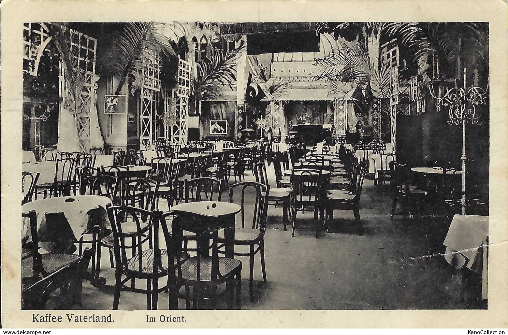 Hannover, Kaffee Vaterland, „Im Orient“, Gelaufen 1917 - Hotels & Restaurants
