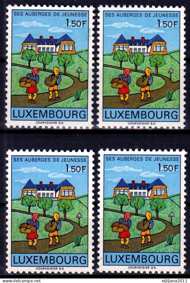 ⁕ LUXEMBOURG 1967 ⁕ Jugendherberge Mi.753 Youth Hostel ⁕ 4v MNH - Nuevos