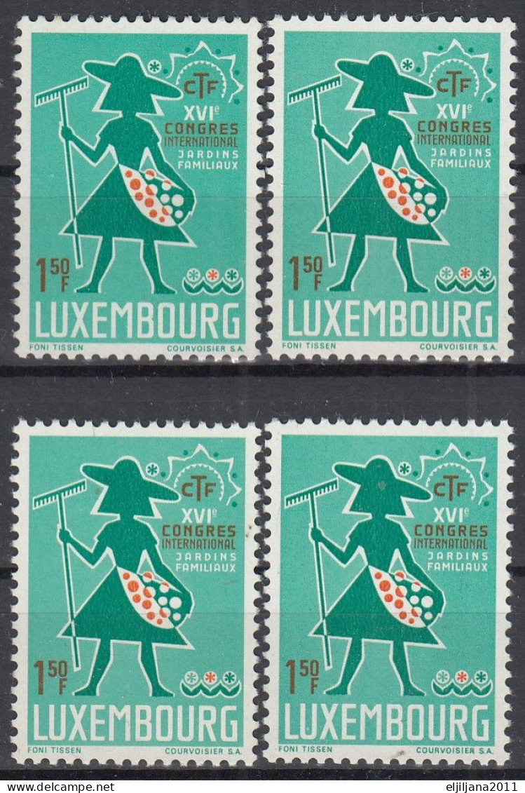 ⁕ LUXEMBOURG 1967 ⁕ Congress Of Gardening Mi.756 ⁕ 4v MNH - Neufs