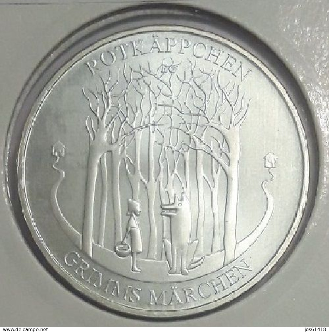 20 Euros Alemania / Germany   2016 Caperucita Roja  A  Plata - Germania