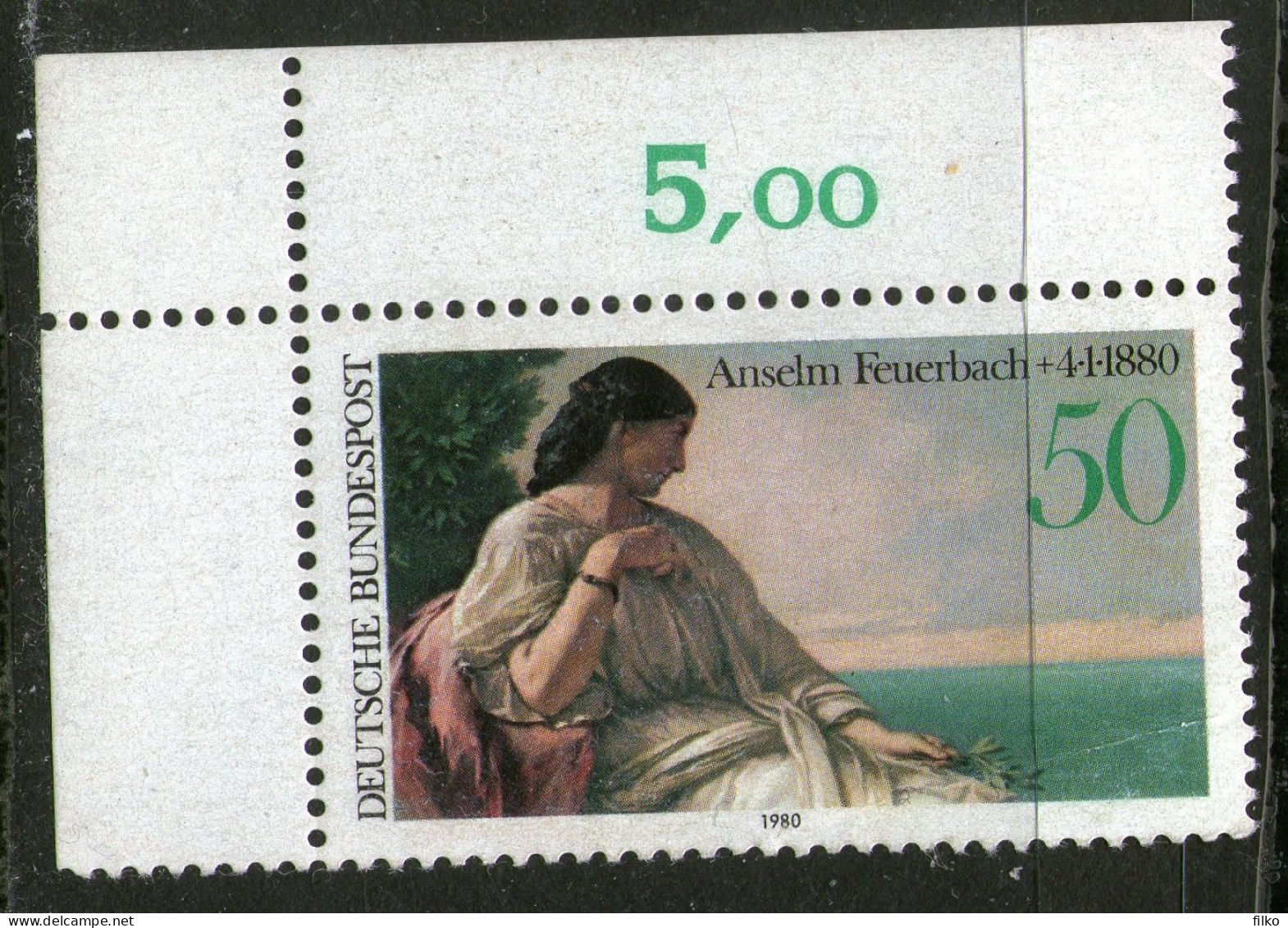 Germany,1980 The 100th Anniversary Of The Death Of Anselm Feuerbach, Painter  Mi#1033 MNH * * Scan - Neufs