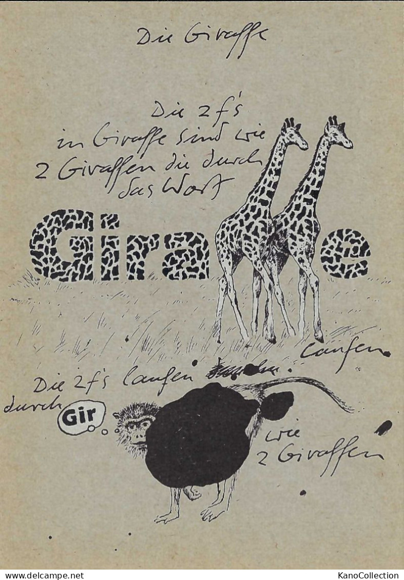 Die Giraffe, „Die 2 Fs…“, Ron Padgett, „Grosse Feuerbälle“, Nicht Gelaufen - Giraffen