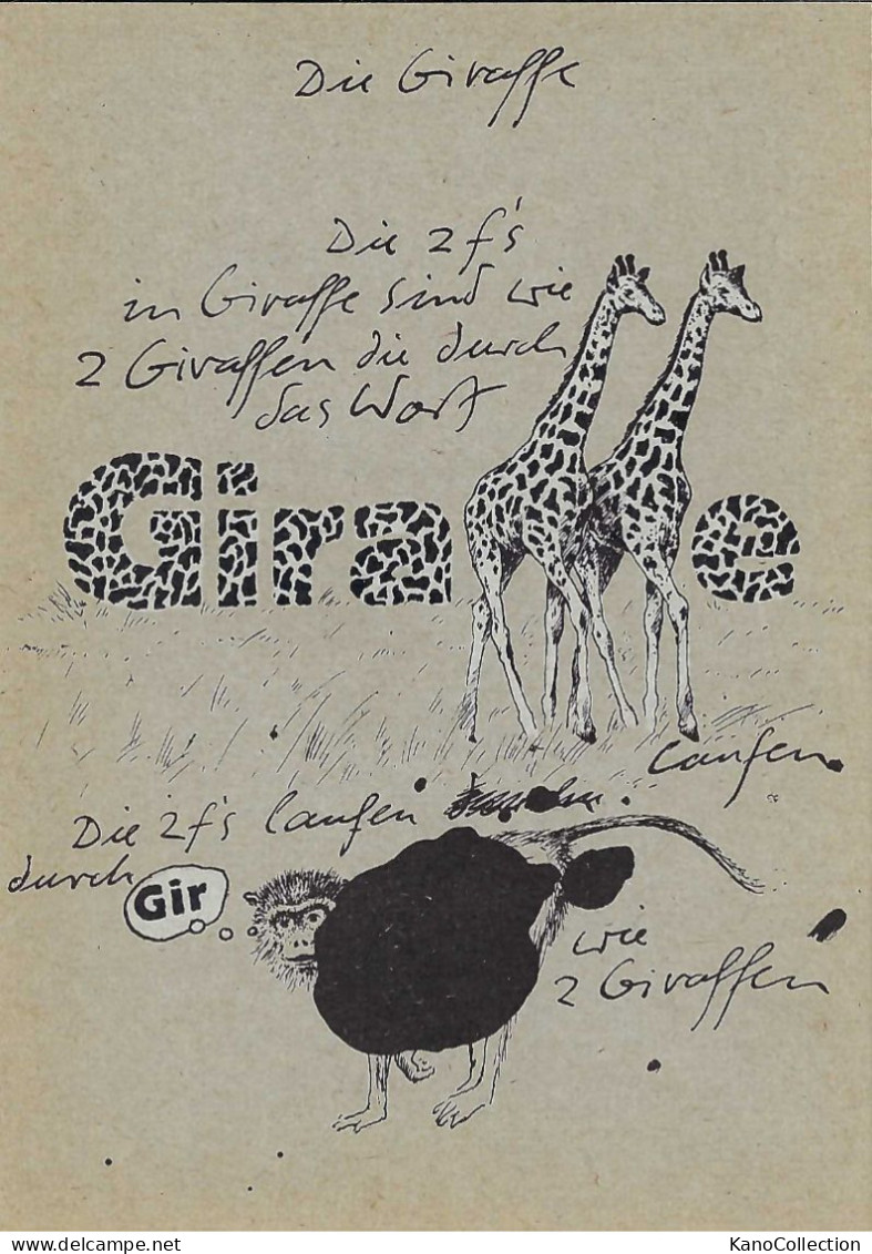 Die Giraffe, „Die 2 Fs…“, Ron Padgett, „Grosse Feuerbälle“, Nicht Gelaufen - Giraffes