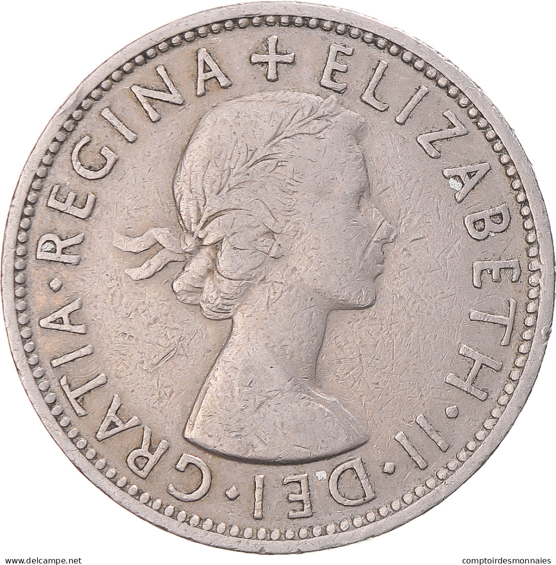 Monnaie, Grande-Bretagne, Florin, Two Shillings, 1954 - J. 1 Florin / 2 Shillings