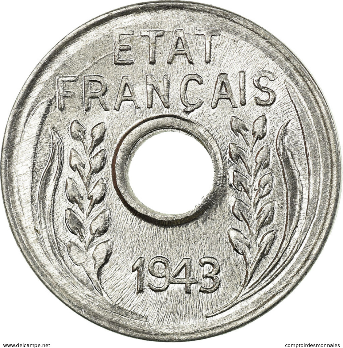 Monnaie, FRENCH INDO-CHINA, Cent, 1943, SPL+, Aluminium, KM:26 - Andere & Zonder Classificatie