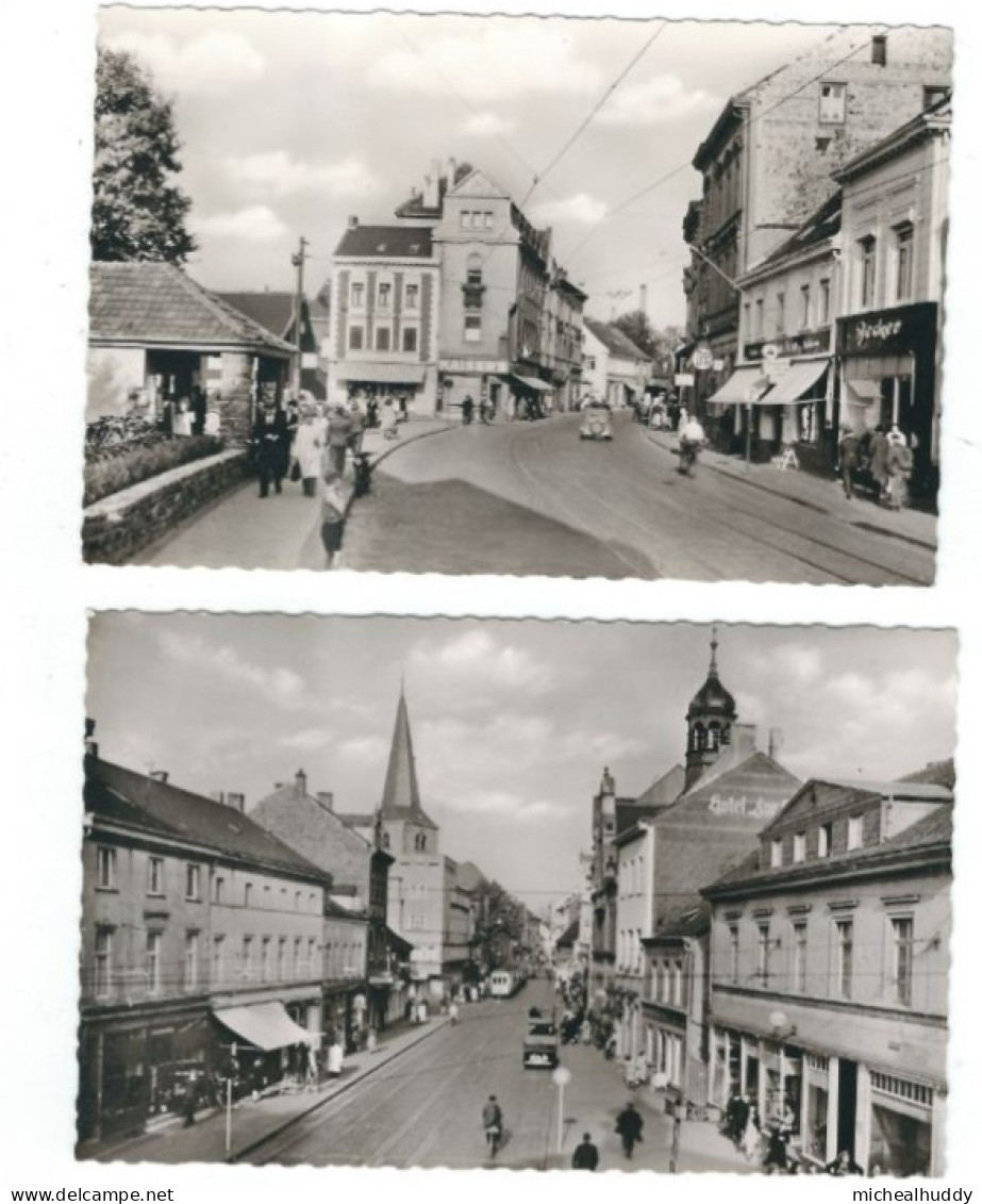 2 POSTCARDS  HILDEN MITTESTRABE - Hilden