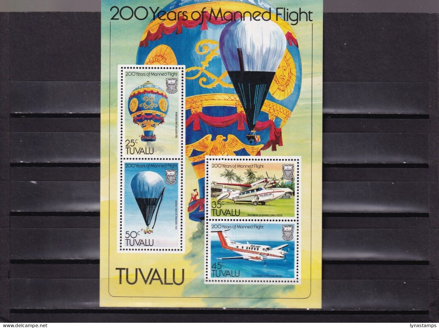 ER04 Tuvalu 1983 200 Years Of Manned Flight MNH Souvenir Sheet - Tuvalu