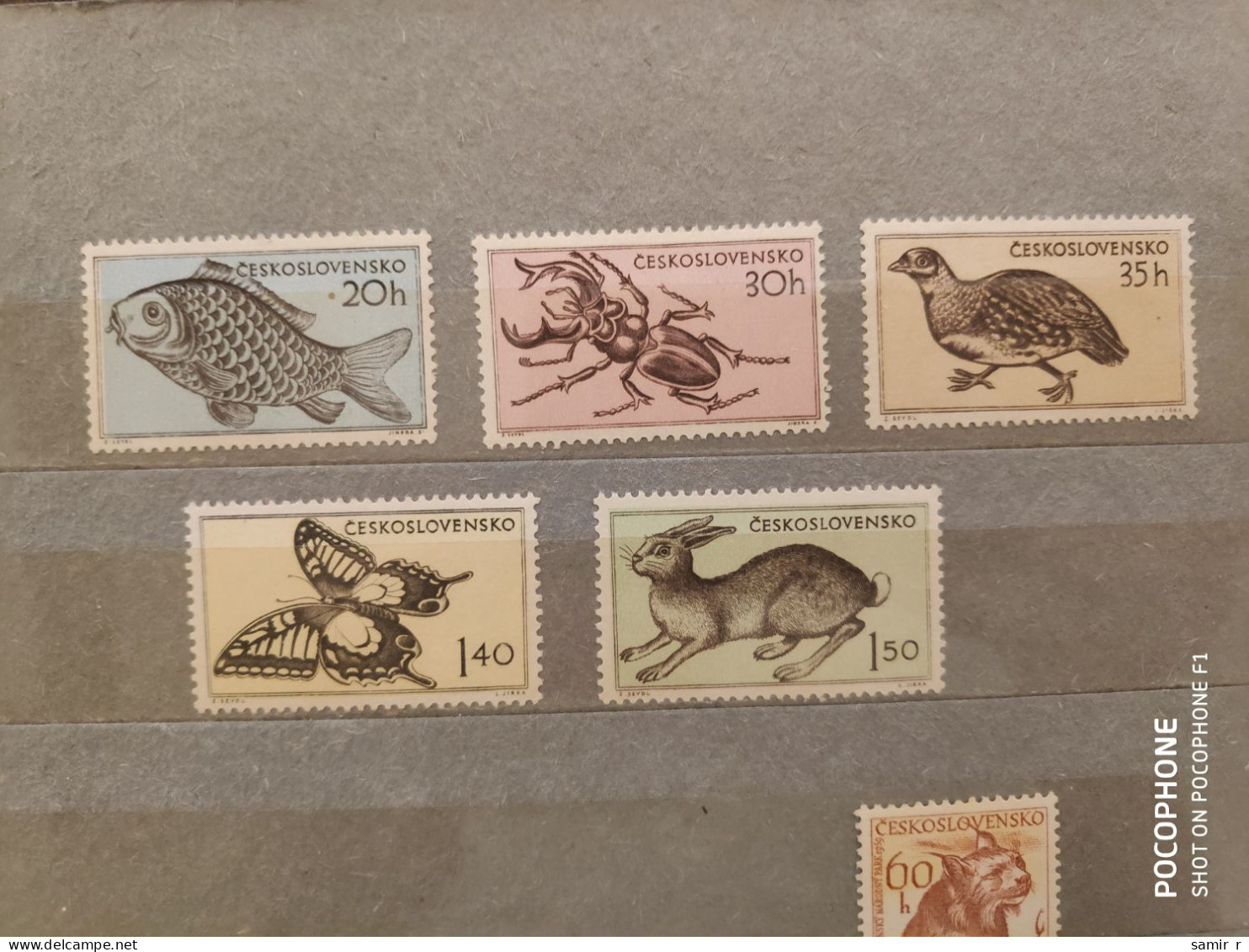 1955	Czechoslovakia	Animals (F88) - Unused Stamps