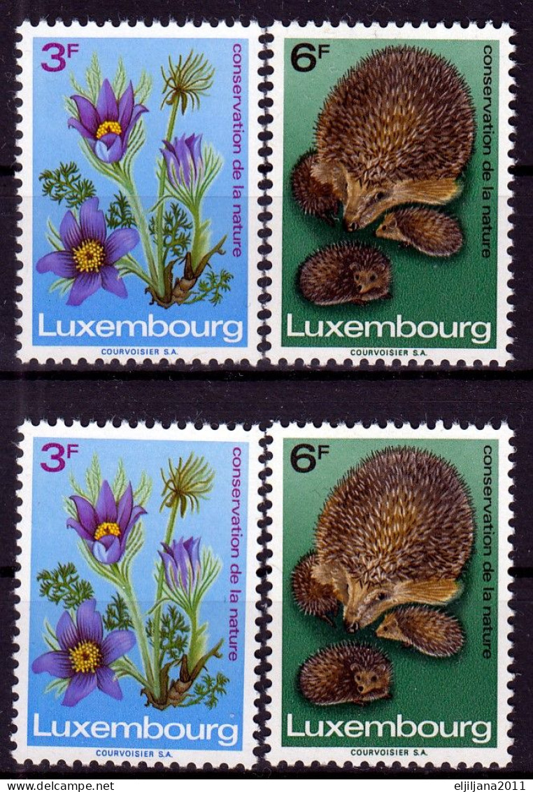 ⁕ LUXEMBOURG 1970 ⁕ European Nature Conservation Year Mi.804-805 X2 ⁕ 4v MNH - Neufs