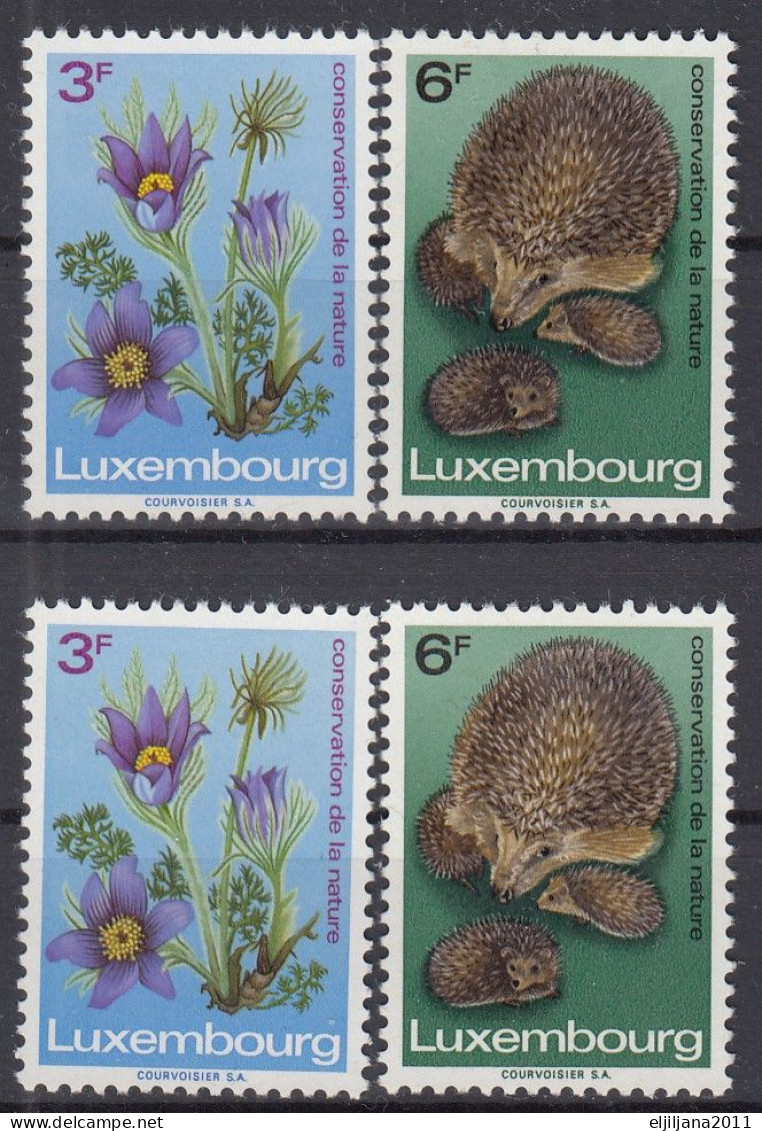 ⁕ LUXEMBOURG 1970 ⁕ European Nature Conservation Year Mi.804-805 X2 ⁕ 4v MNH - Nuovi