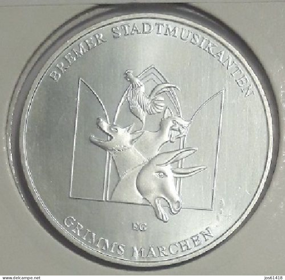 20 Euros Alemania / Germany   2017 Los Músicos De Bremen - Hermanos Grimm   J  Plata - Germania