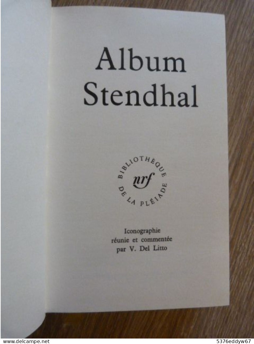 Album Stendhal-La Pléiade-1966 - La Pléiade