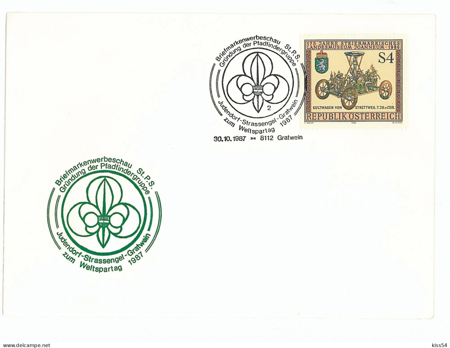 SC 27 - 751 Scout AUSTRIA - Cover - Used - 1987 - Brieven En Documenten