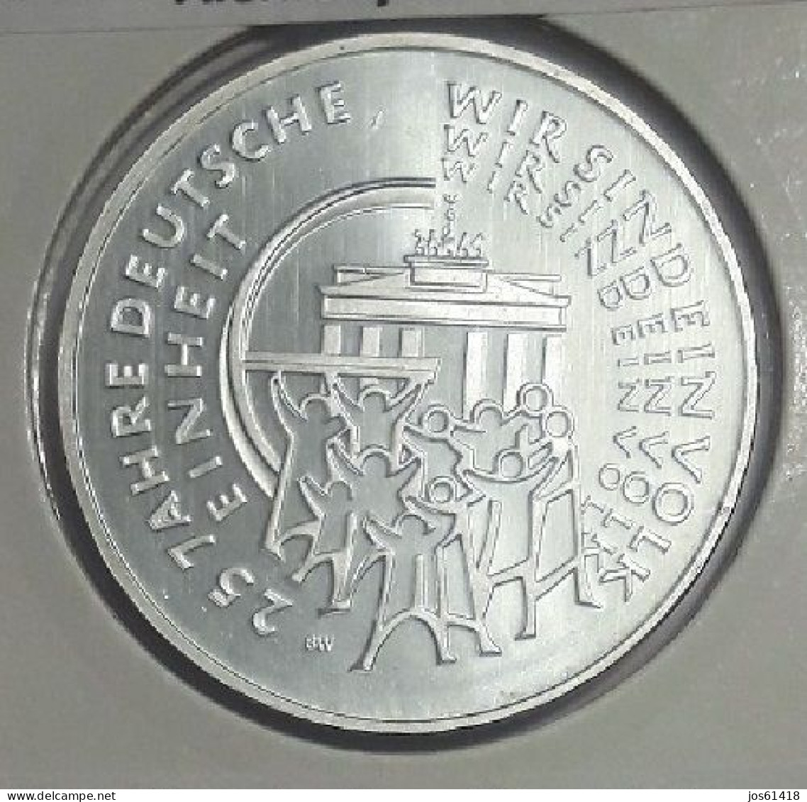 25 Euros Alemania / Germany    2015 25 Aniv. Reunificación Alemana   F   Plata - Germany