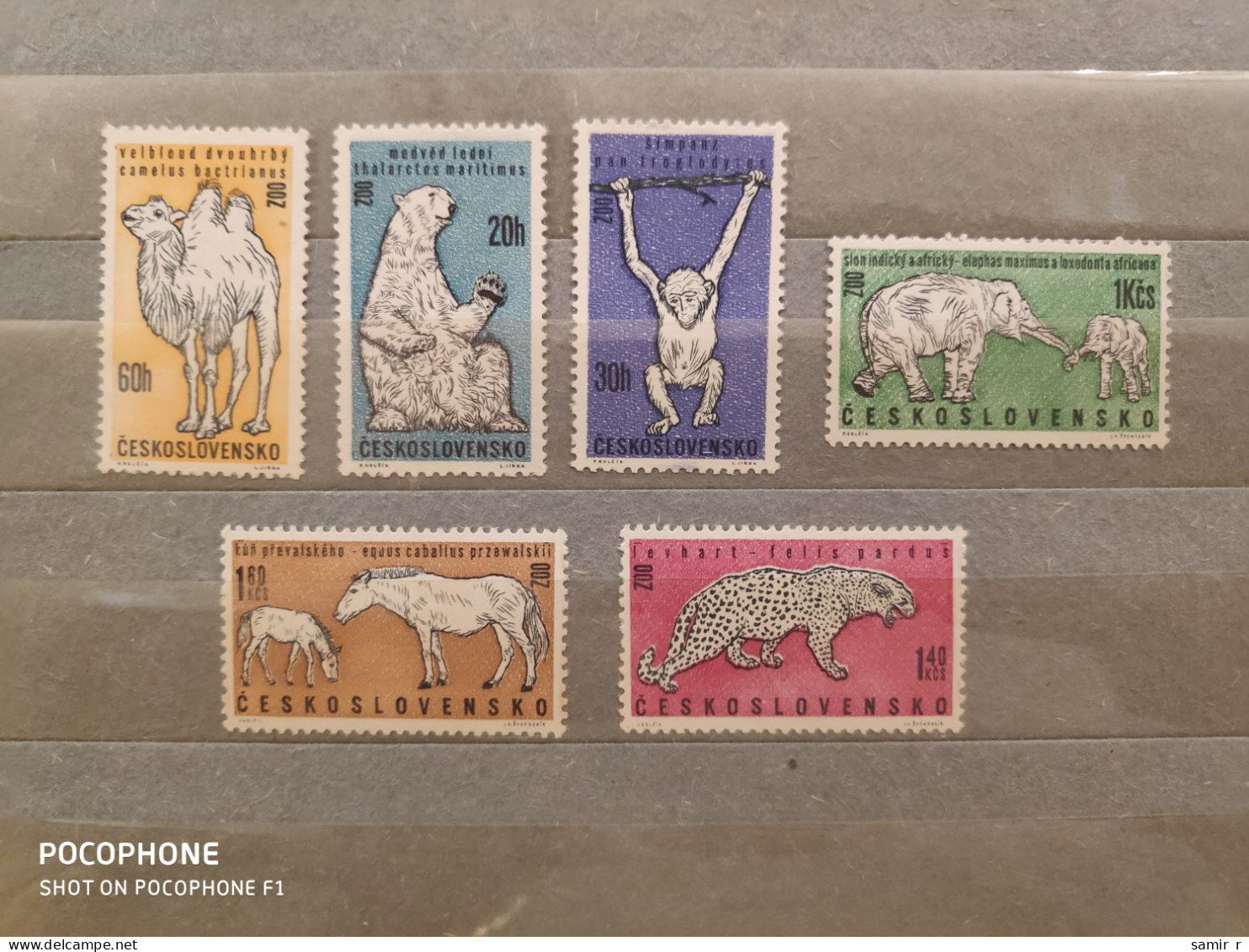 1962	Czechoslovakia	Animals (F88) - Unused Stamps