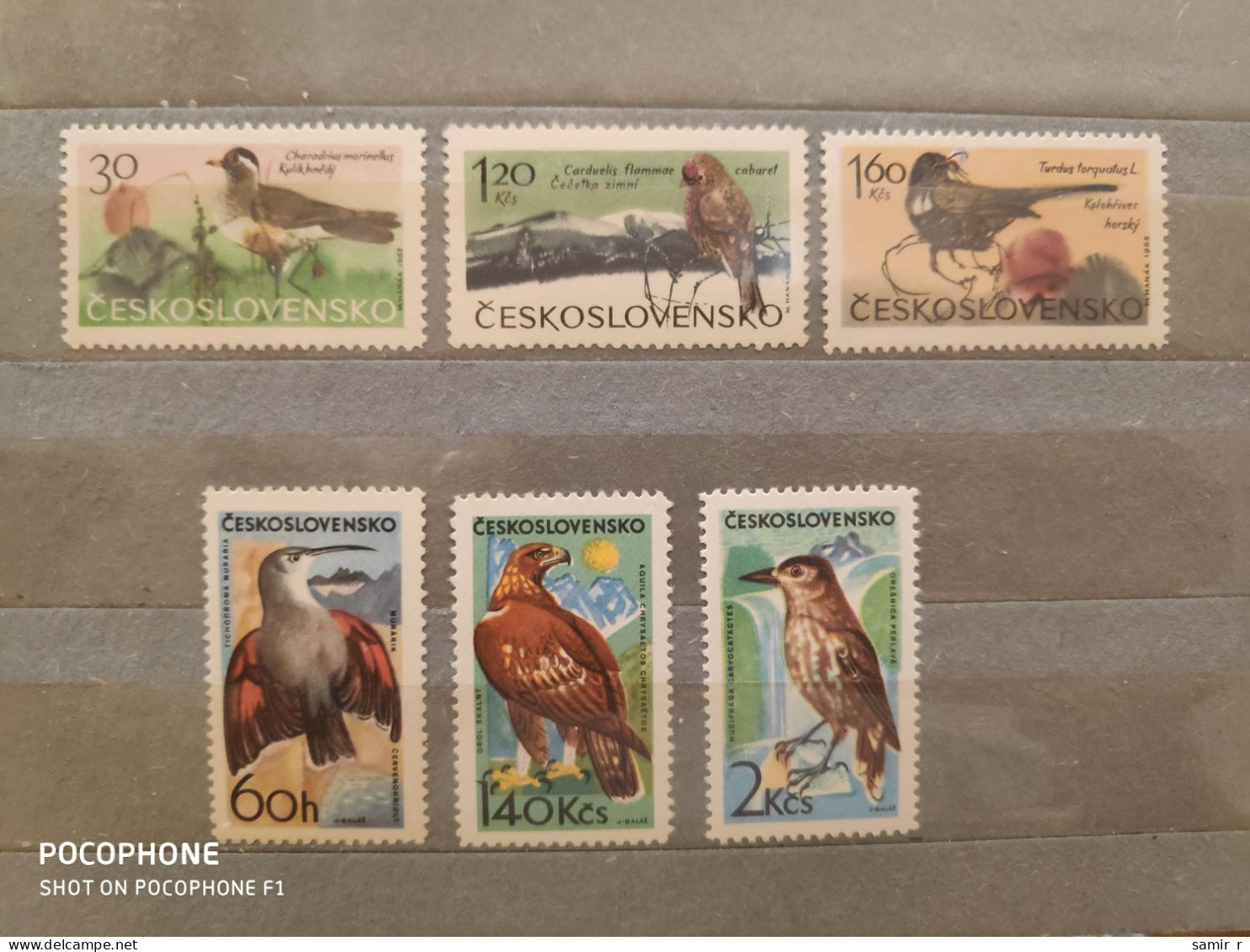 1965	Czechoslovakia	Birds (F88) - Unused Stamps