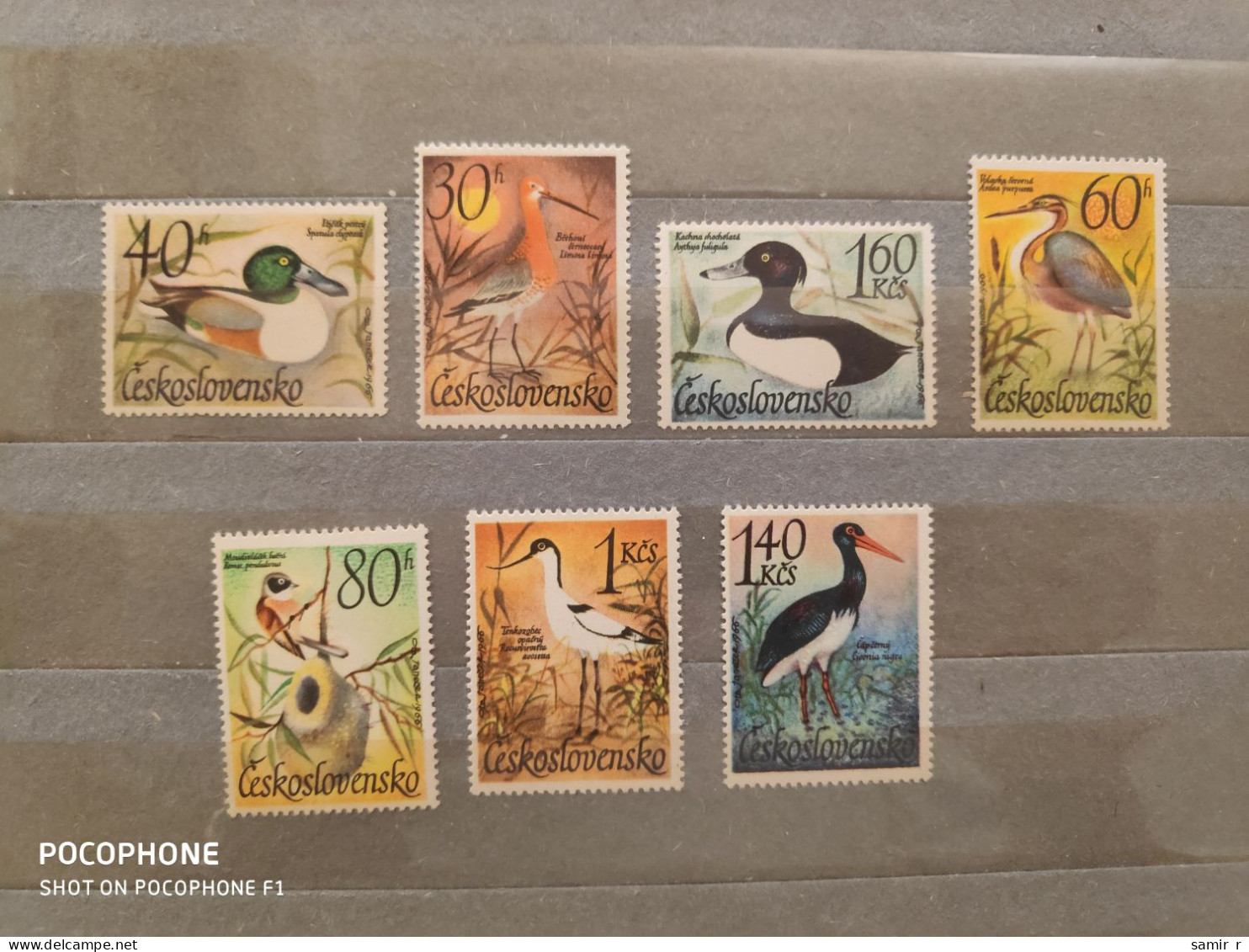 1967	Czechoslovakia	Birds (F88) - Unused Stamps