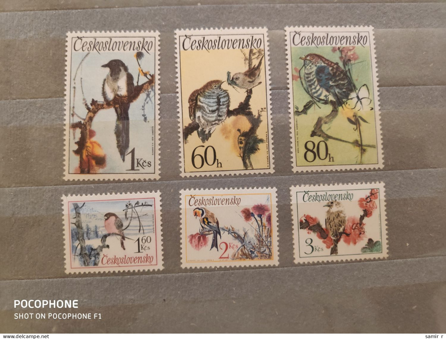 1972	Czechoslovakia	Birds (F88) - Unused Stamps