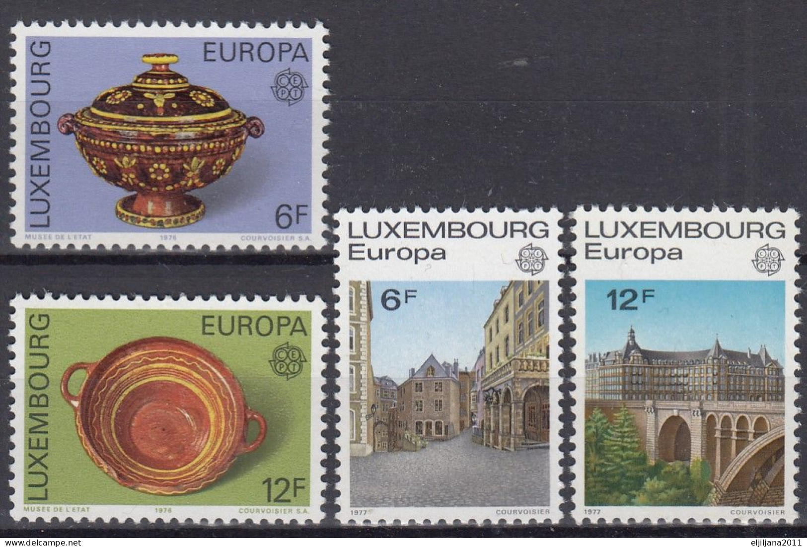 ⁕ LUXEMBOURG 1976 - 1977 ⁕ Europa Cept Mi.928-929 & Mi.945-946 ⁕ 4v MNH - Ungebraucht