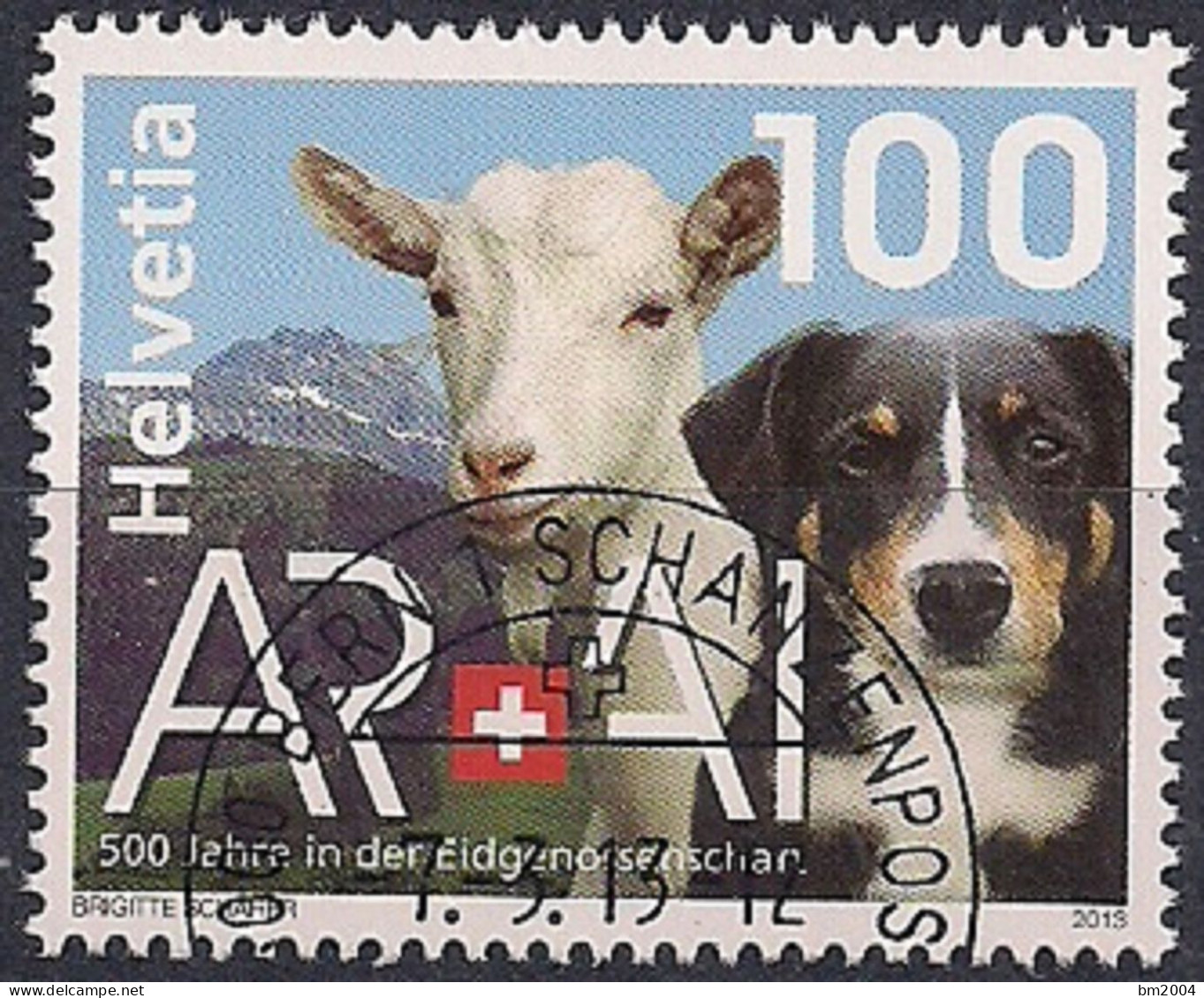 2013 Schweiz   Mi. 2282 FD-used 500 Jahre Appenzell Ausserrhoden Und Appenzell Innerrhoden In Der Eidgenossenschaft. - Gebruikt