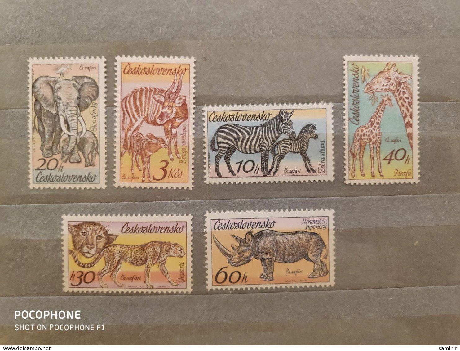 1976	Czechoslovakia	Animals  (F88) - Unused Stamps