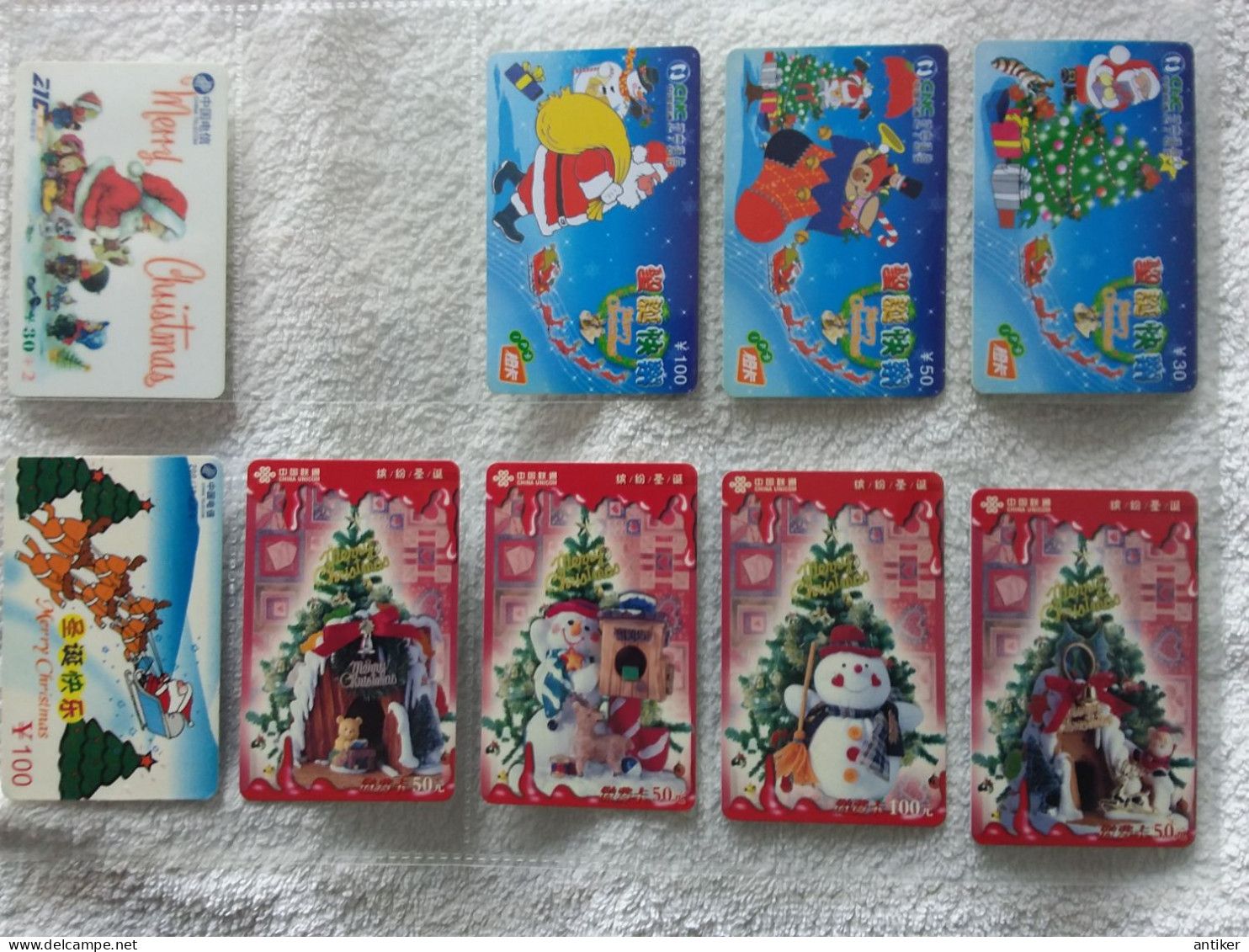 China Christmas & New Year Cards 99 Pcs, Cards  Used - Christmas