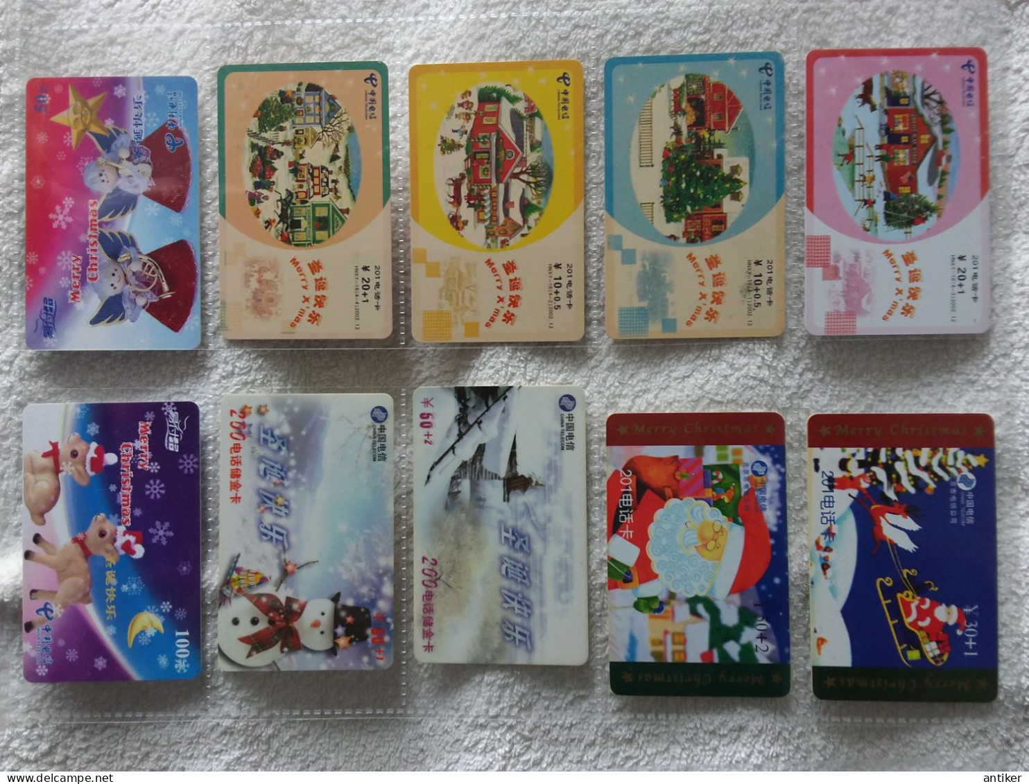 China Christmas & New Year Cards 99 Pcs, Cards  Used - Kerstmis