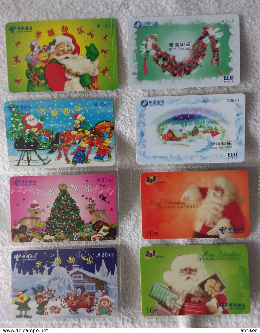 China Christmas & New Year cards 99 pcs, cards  used