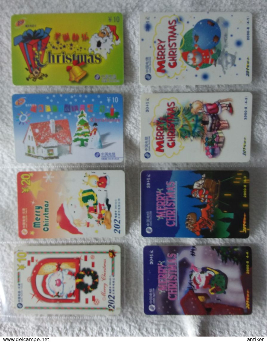 China Christmas & New Year cards 99 pcs, cards  used