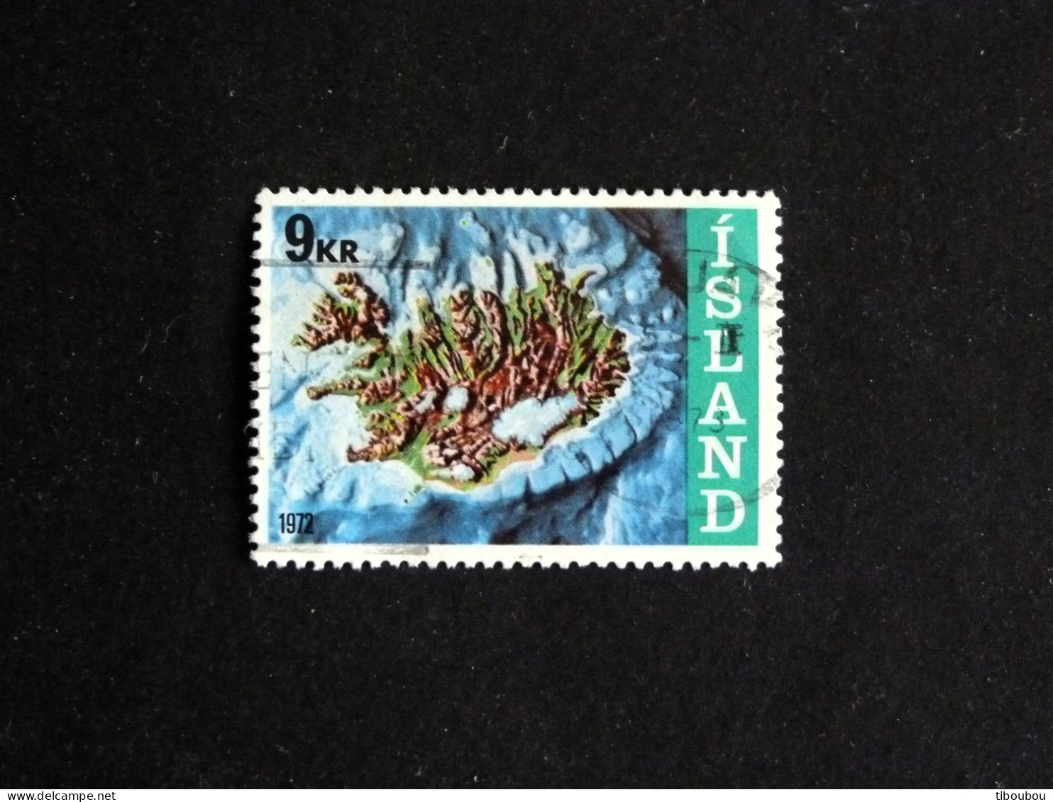ISLANDE ISLAND ICELAND YT 421 OBLITERE - LE SOCLE CONTINENTAL - Gebraucht
