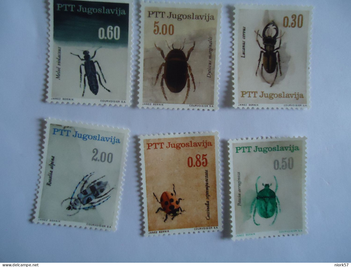 YUGOSLAVIA MNH  6  SET  STAMPS 1966 INSECTS - Kevers