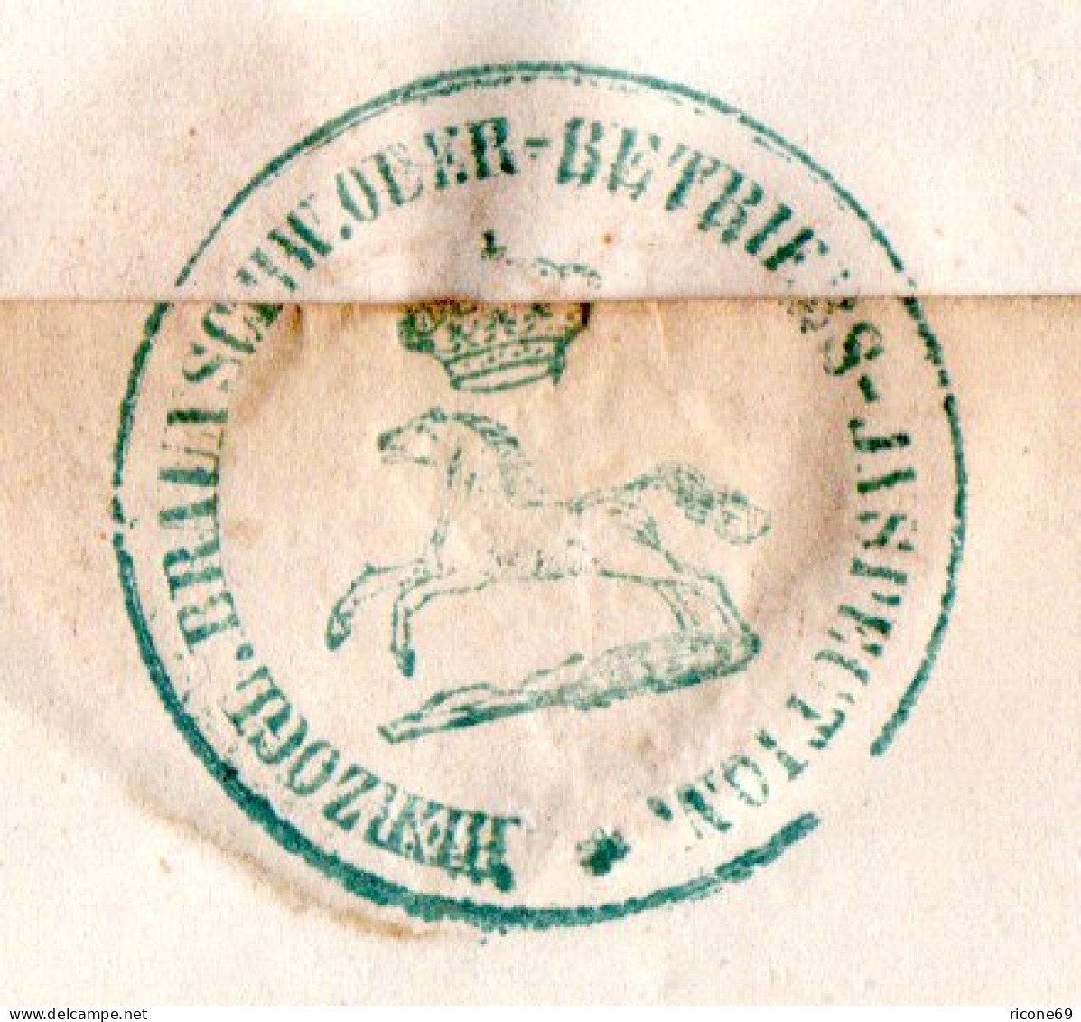 Braunschweig 1865, K2 BRAUNSCHWEIG Klar Auf Schönem Brief N. Stadtoldendorf - Brunswick