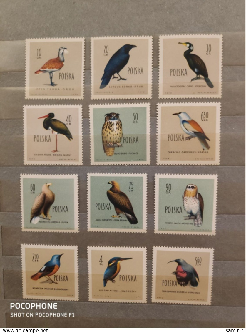 1960	Poland	Birds (F88) - Unused Stamps