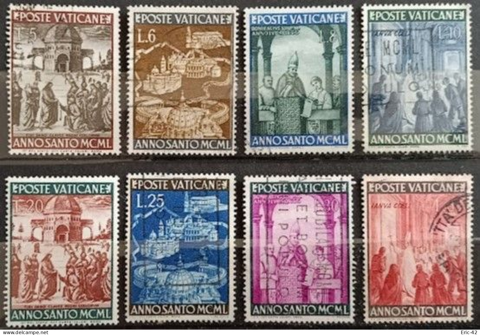 VATICAN.  Y&T N°150/157. USED (issu D'une Collection) - Usados