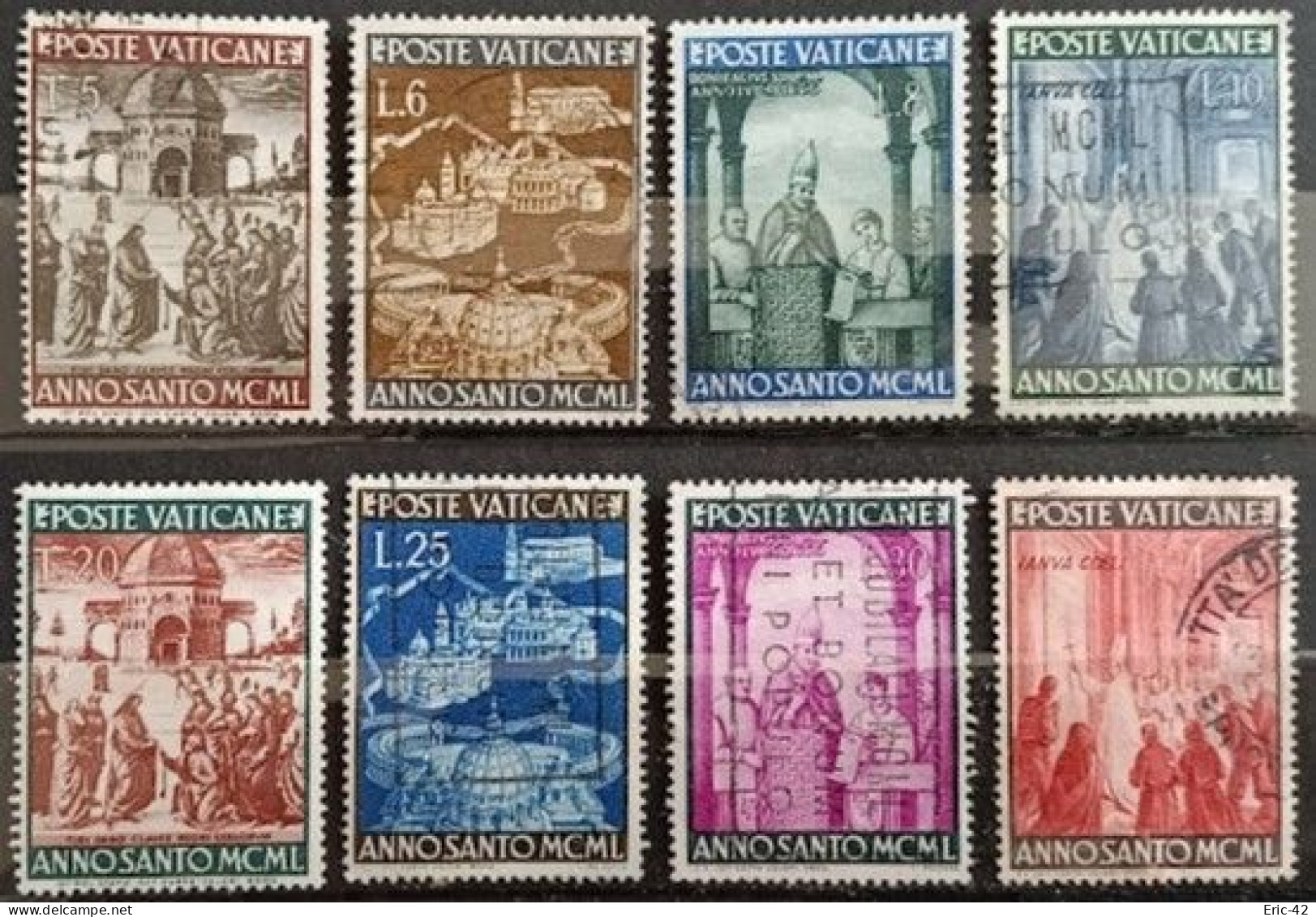 VATICAN.  Y&T N°150/157. USED (issu D'une Collection) - Used Stamps