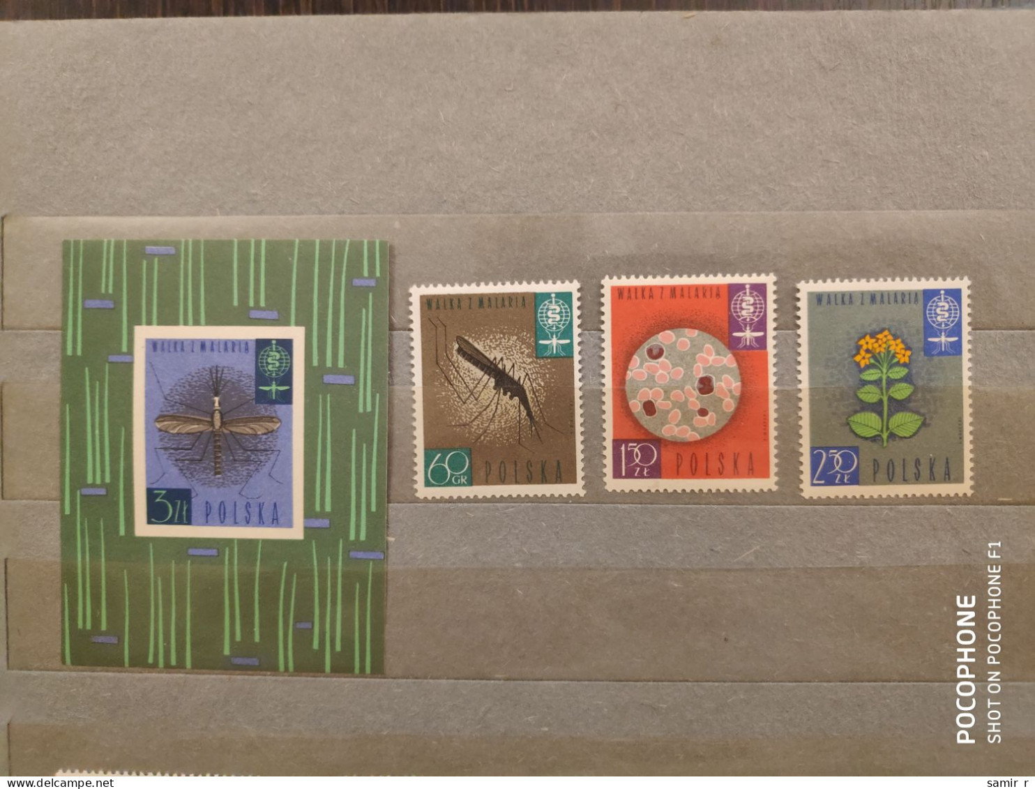 1962	Poland	Malaria (F88) - Unused Stamps