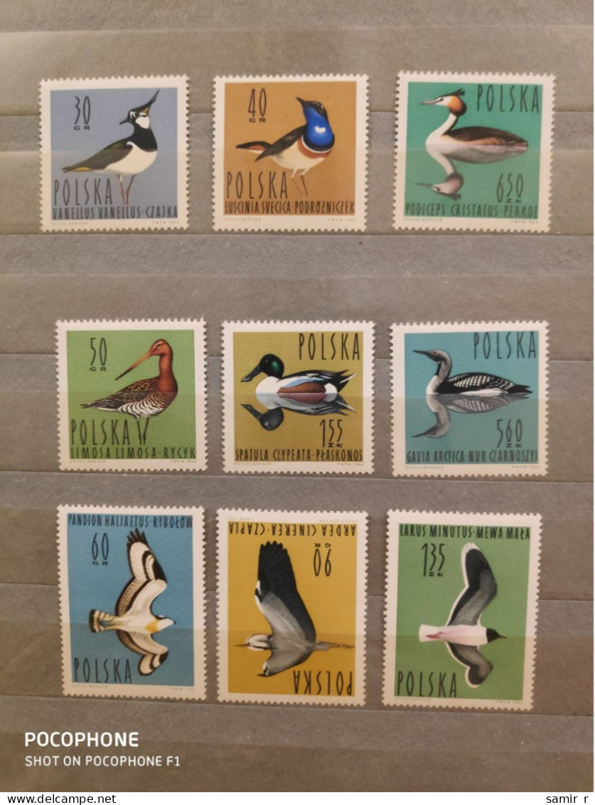 1964	Poland	Birds (F88) - Unused Stamps